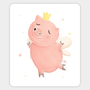 The Pig King Magnet